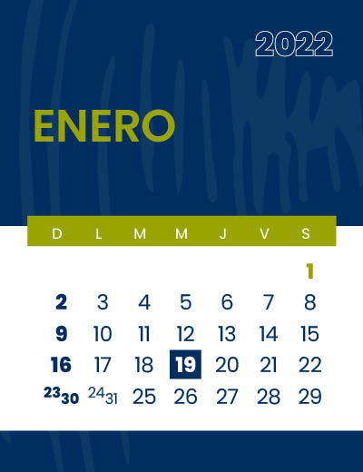 calendario web individual 400x520